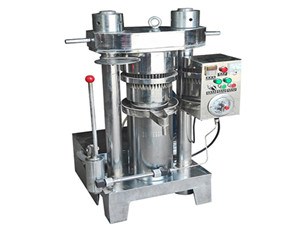 hydraulic oil press for making cold pressed oil (sesame